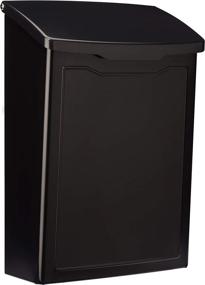img 4 attached to Architectural Mailboxes 2681B Black Marina Wall Mount Mailbox - Sleek, Compact Design for Small Spaces