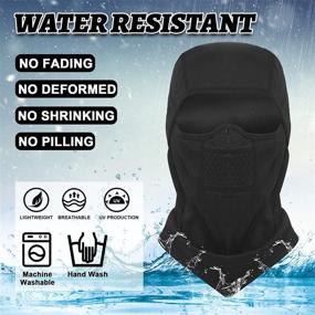 img 1 attached to ❄️ Extreme Winter Balaclava: Windproof & Cozy Fleece Mask for Unisex, Waterproof Thermal Ski Gear (-10°F to 50°F)