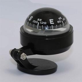 img 3 attached to 🧭 Adjustable Dash Mount Compass with Magnetic Declination Adjustment for Marine, Boat, Truck, Auto, Car (Pattern 2)