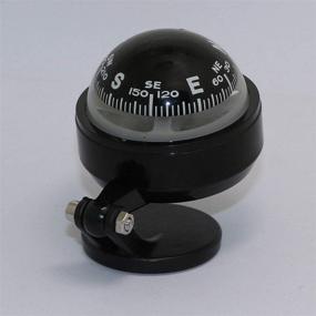 img 2 attached to 🧭 Adjustable Dash Mount Compass with Magnetic Declination Adjustment for Marine, Boat, Truck, Auto, Car (Pattern 2)