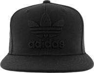 🧢 adidas originals men's trefoil chain flatbrim snapback hat logo