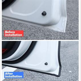 img 1 attached to 🚗 Premium 16.4FT Car Edge Protector: YY-LC U-Shape Rubber Seal with Metal Reinforcement - Ultimate Car Rubber Profile Shield