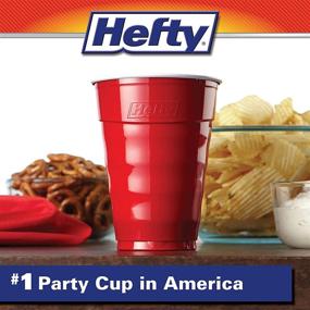 img 3 attached to 🥤 Hefty Party On Disposable Red Plastic Cups, 18 Ounce, 30 Count