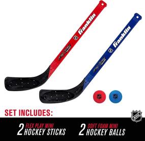 img 3 attached to 🏒 Franklin Sports Mini Hockey Flex Stick and Ball Set: Play Knee Hockey Anytime, Anywhere!