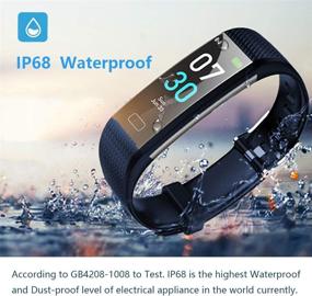 img 3 attached to 📈 KMV Fitness Tracker: IP68 Waterproof Activity Tracker with Heart Rate, Sleep, and Temperature Monitor – Ideal Watches for Men and Women