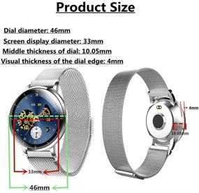 img 3 attached to 🕒 2020 AIWATCH Smart Watch for Men and Women - Sleep Tracking, Fitness Tracker, Blood Pressure Monitor, Heart Rate Monitor - IP68 Waterproof - Compatible with iPhone, Samsung, and Android Phones (Silver)