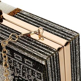 img 2 attached to Dollar Style Evening Bags Featuring Diamond Shoulder Strap - Wallet Clutch Included