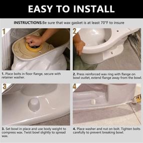 img 1 attached to 🚽 Premium Extra Thick Toilet Wax Ring Kit | Easy Install & Leak-Proof | Fits 3-inch or 4-inch Waste Lines