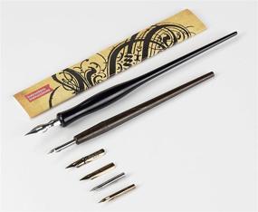 img 2 attached to 🖋️ Optimized Speedball Sketching Pen Set - 2 Penholders with 6 Pen Tips