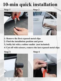 img 1 attached to SYOAUTO 32Ft Car Door Edge Guards: A Universal Fit Rubber U 🚗 Shape Car Door Guard for All Vehicles - Sedans, Trucks, SUVs, ATVs, UTVs