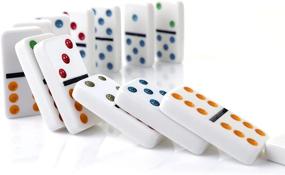 img 1 attached to 🀄 Yinlo Double Colored Aluminum Dominoes Set