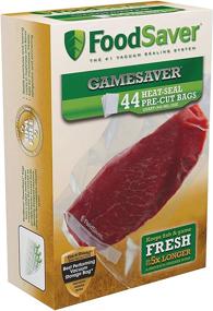 img 4 attached to FoodSaver GameSaver Vacuum Seal Bags - 🛍️ 1 Quart Size, BPA-Free Multilayer Construction, 44 Count