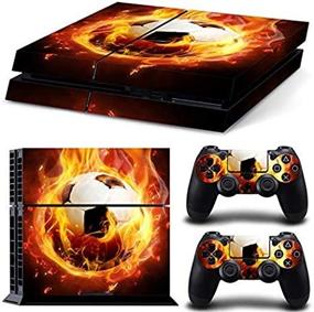 img 3 attached to 🎮 SKINOWN Full Body Vinyl Skin Sticker Decal Set for PS4 System Console and Controllers