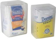 🏠 home-x - set of 2 flour keepers and 1 sugar keeper - plastic storage containers logo