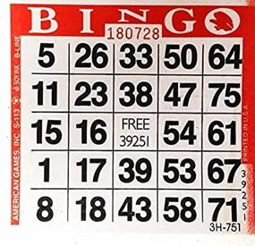 img 1 attached to 🎟️ Pack of 500 Red Bingo Paper Cards