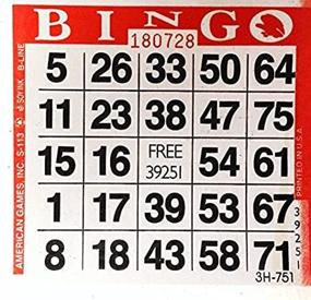 img 3 attached to 🎟️ Pack of 500 Red Bingo Paper Cards