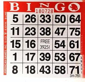 img 2 attached to 🎟️ Pack of 500 Red Bingo Paper Cards