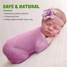 img 2 attached to 👶 Kids' Home Store: Stretch Blanket and Headbands for Newborn Photography