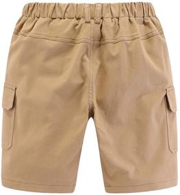 img 3 attached to 🩳 Mud Kingdom Little Boys Twill Cargo Shorts: Perfect for a Stylish Summer Holiday!