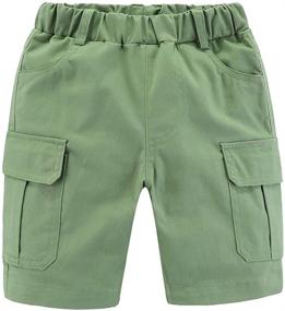 img 4 attached to 🩳 Mud Kingdom Little Boys Twill Cargo Shorts: Perfect for a Stylish Summer Holiday!