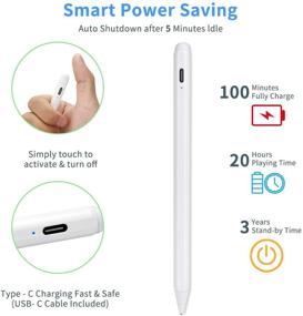 img 1 attached to 🖊️ HP Envy X360 Convertible 2-in-1 Laptop Stylus Pen: Active Digital Pencil with Ultra Fine 1.5mm Tip, White