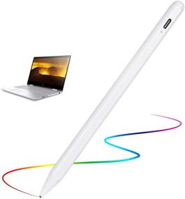 img 4 attached to 🖊️ HP Envy X360 Convertible 2-in-1 Laptop Stylus Pen: Active Digital Pencil with Ultra Fine 1.5mm Tip, White