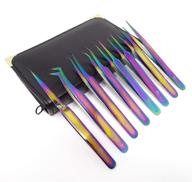 stainless rainbow eyelash extensiontweezers a2z logo