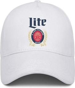 img 3 attached to Jdadaw Old Miller Lite Logo Baseball Trucker Sports