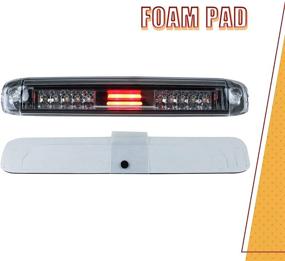 img 2 attached to 🚦 Clear LED Third Brake Light for 1999-2007 GMC Sierra/Chevy Silverado 1500 2500 3500 HD Classic - High Mount Stop Light & Cargo Lamp