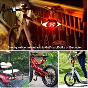 img 1 attached to 🚴 2022 Brightest Bike Indicators: Rechargeable Rear Bicycle Light with Smart Wireless Remote Control - Waterproof & Luces Para Bicicleta - Best Bike Turn Signals for Handlebars, Saddle Rears, & Cargo Carrier