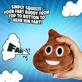 img 3 attached to 💨 Farting Poop Emoji Plush Toy: A Hilarious Prank and Play Companion!