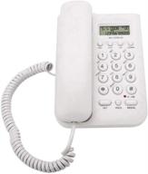 📞 fosa corded phone with caller id display - home hotel wired desktop phone for office landline telephone - fsk/dtmf dual system (white) logo