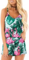 👗 stylish and comfortable: raisevern women's summer romper with pockets logo