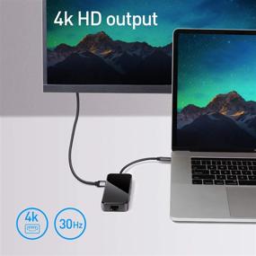 img 3 attached to DDIDA USB C Hub: Portable 5-in-1 Adapter for MacBook Pro, Samsung Galaxy, Matebook X Pro, Dell XPS, HP Spectre, Lenovo Yoga | USB C to HDMI, 3 USB 3.0, USB C PD Charging