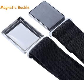 img 1 attached to 🧒 Boys - Girls Elastic Stretch Buckle Belts Toddler by WELROG - Kids Adjustable Magnetic Belt for Improved SEO