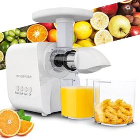 img 4 attached to High-Yield Slow Masticating Juicer - MegaWise 2 Speeds Modes, Cold Press Juicer Extractor for Easy Cleaning with Brush, Quiet Motor and Reverse Function - White