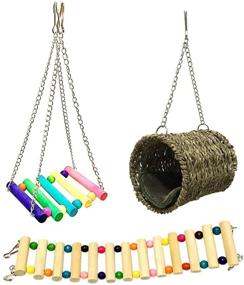 img 3 attached to Leeko Pet Hammock: A Fun and Cozy Hanging Toy for Small Animals - Perfect for Sugar Gliders, Squirrels, Chinchillas, Hamsters, Rats, and More!