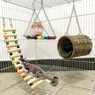 leeko pet hammock: a fun and cozy hanging toy for small animals - perfect for sugar gliders, squirrels, chinchillas, hamsters, rats, and more! logo