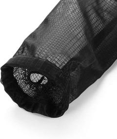 img 1 attached to 🗑️ 2-Pack Mesh Garbage Bag Dispensers and Hanging Organizers - Folding Plastic Bag Holders for Trash Bags, Recycling Containers, Waste Bag Storage in Kitchen