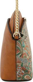 img 2 attached to 👜 Paisley Print Small Crossbody Chain Handbags & Wallets for Women - Ideal Crossbody Bags