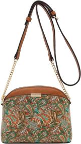 img 3 attached to 👜 Paisley Print Small Crossbody Chain Handbags & Wallets for Women - Ideal Crossbody Bags