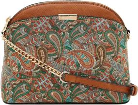 img 4 attached to 👜 Paisley Print Small Crossbody Chain Handbags & Wallets for Women - Ideal Crossbody Bags