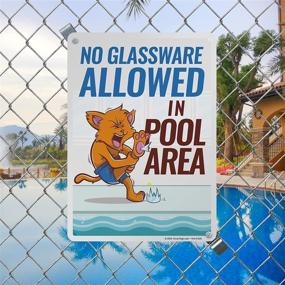 img 2 attached to 🔒 Glassware Laminated Protection | SmartSign - Pre Drilled for Easy Installation