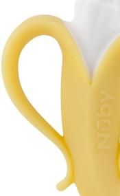 img 1 attached to 🍌 Nuby Nananubs Banana Massaging Toothbrush: A Soothing Yellow Toothbrush for Babies