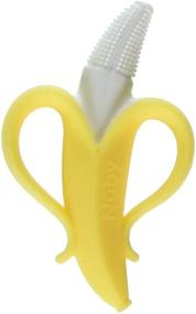 img 3 attached to 🍌 Nuby Nananubs Banana Massaging Toothbrush: A Soothing Yellow Toothbrush for Babies