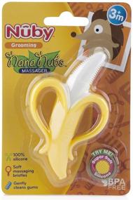 img 2 attached to 🍌 Nuby Nananubs Banana Massaging Toothbrush: A Soothing Yellow Toothbrush for Babies