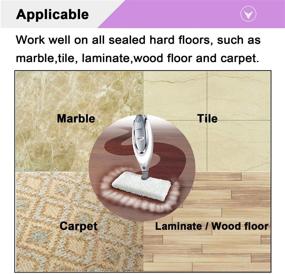 img 1 attached to 🧼 Extolife 6 Pack Steam Mop Pads Replacement for Shark Steam Pocket Mops - Compatible with S3501, S3601, S3550, S3801, S3901, and More!