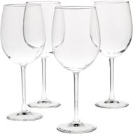 🍷 amazon basics all-purpose wine glasses set of 4 - 19-ounce capacity logo