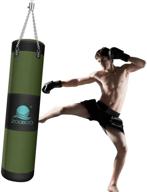 🥊 ultimate army green flexzion heavy punching bag: unleash your mma, boxing and kickboxing skills with game-changing training gear for men and women! logo