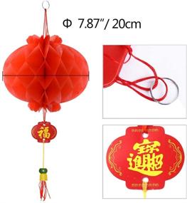 img 3 attached to 🏮 20 Red Chinese Lanterns Decorations Ideal for Chinese New Year, Spring Festival, and Lantern Festival Celebration Supplies or Décor by Coopay